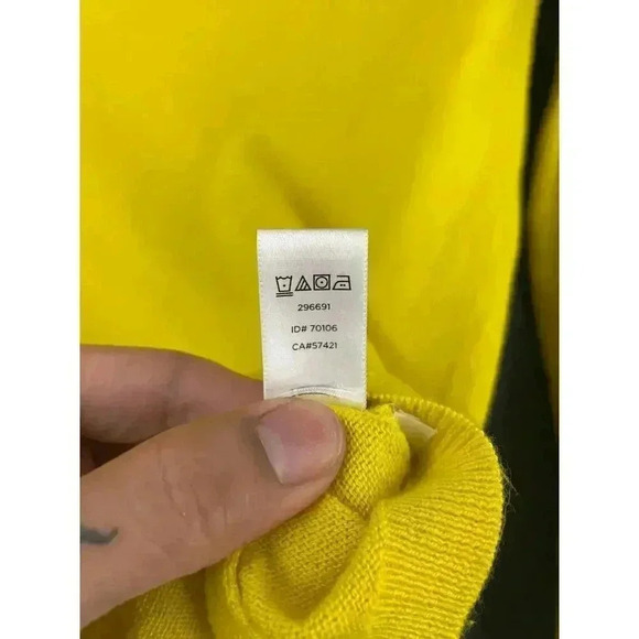 Ann Taylor Loft Yellow Top SMALL Petite Cotton Rayon Blend Women's - Picture 9 of 9